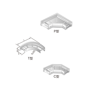 LQJ-02AT、P、C型鋁合金水平彎通橋架